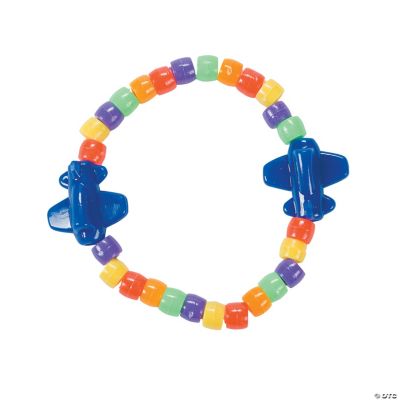 Airplane Pony Bead Bracelet Craft Kit
