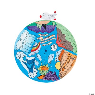 Color Your Own Travel The Globe Wheels