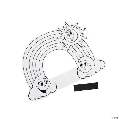 Color Your Own Up & Away Photo Frame Magnets