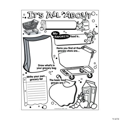30 Color Your Own “It’s All About The Grocery Store” Posters