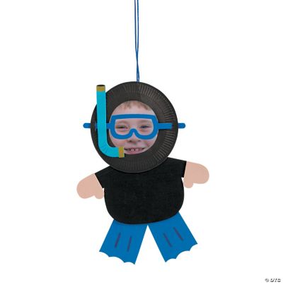 Paper Plate Scuba Diver Photo Frame Craft Kit