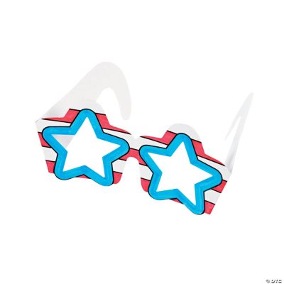 Color Your Own Patriotic Star Glasses