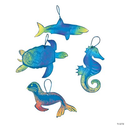 Magic Color Scratch Ocean Animal Ornaments