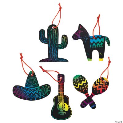 Magic Color Scratch Fiesta Ornaments