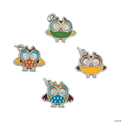 Owl Enamel Charms