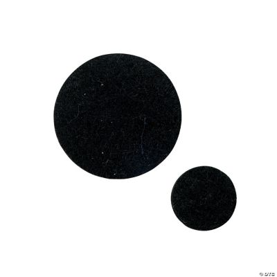 Self-Adhesive Black Felt Rounds