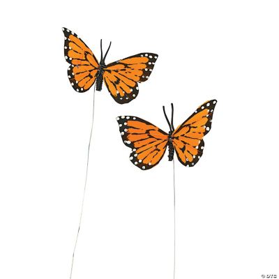 Orange Feather Butterflies