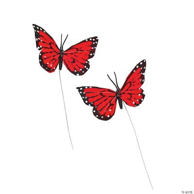 Red Feather Butterflies