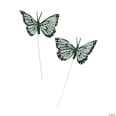 Silver Feather Butterflies