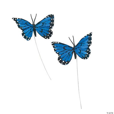 Blue Feather Butterflies