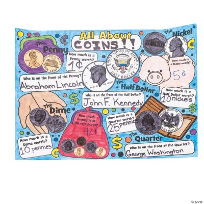 Color Your Own ﻿All About Money Posters