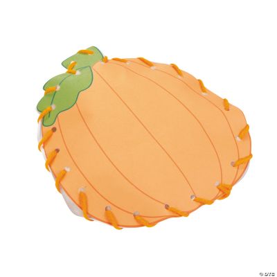 Lacing Stuffed Pumpkin Craft Kit