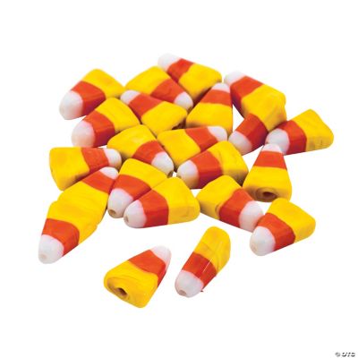 Candy Corn Lampwork Beads - 15mm