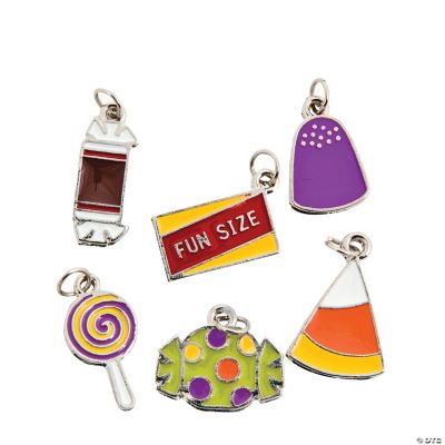 Halloween Candy Kid Enamel Charms