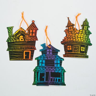 Haunted House Magic Scratch Ornaments