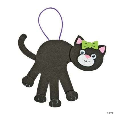 Black Cat Handprint Craft Kit Oriental Trading