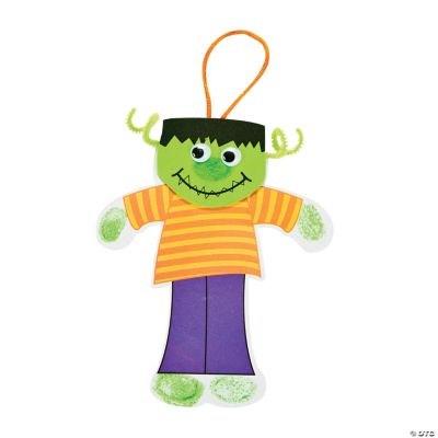 Thumbprint Green Monster Ornament Craft Kit