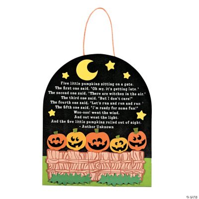 “Five Little Pumpkins” Sign Craft Kit