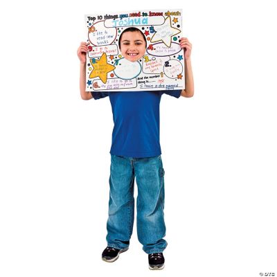 Color Your Own All About Me Top 10 Posters