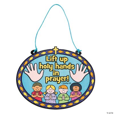 Color Your Own Lift Up Your Hands In Prayer Cuouts
