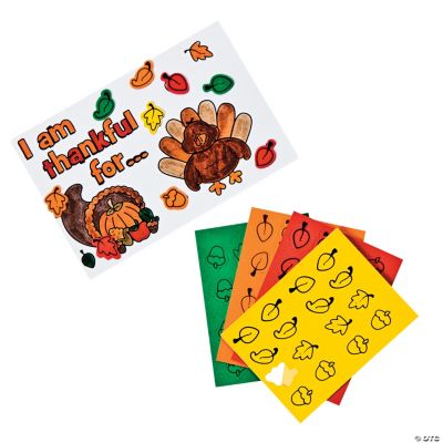 Color Your Own Thanksgiving Thankful Postcards