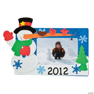 2012 Snowman Photo Frame Magnet Craft Kit