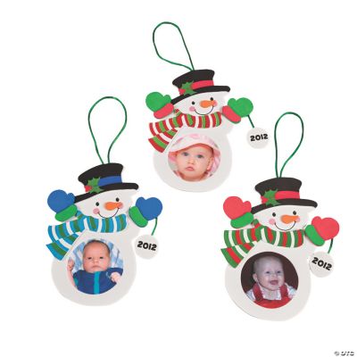 2012 Snowman Photo Ornament Craft Kit