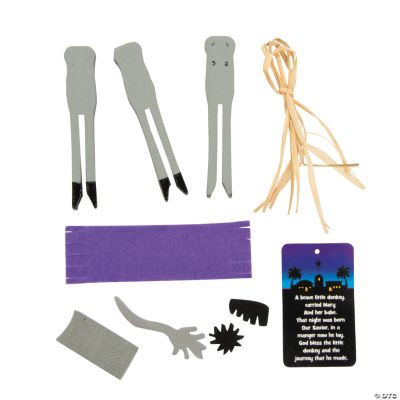 Legend of the Donkey Clothespin Christmas Ornament Craft Kit Oriental