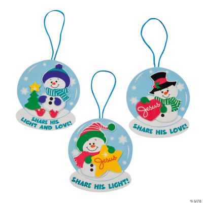 Religious Snowman Ornament Craft Kit