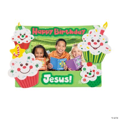 “Happy Birthday Jesus!” Cupcake Photo Magnet Craft Kit