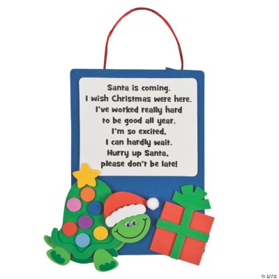 Christmas Turtle Sign Craft Kit
