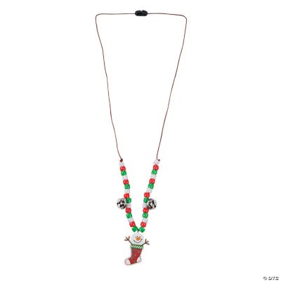 Snowman Stocking Necklace Craft Kit