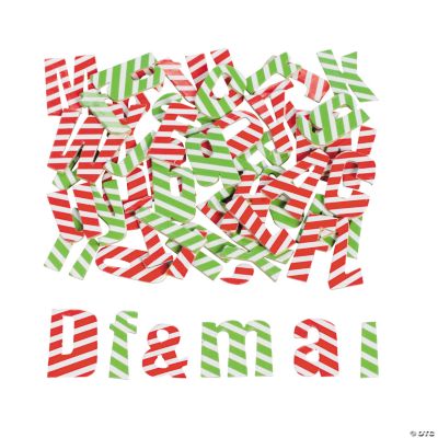 Self-Adhesive Christmas Chipboard Alphabet