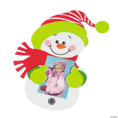 Snowman Photo Holder Magnets