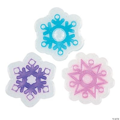 Snowflake Clear Gel Sun Catchers