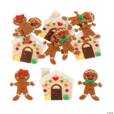 Self-Adhesive Gingerbread Shapes