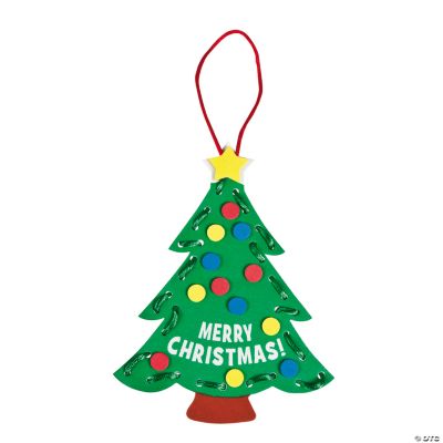 Lacing Christmas Tree Craft Kit