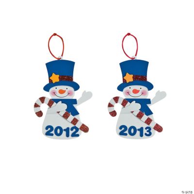 “2012” Snowman Ornament Craft Kit