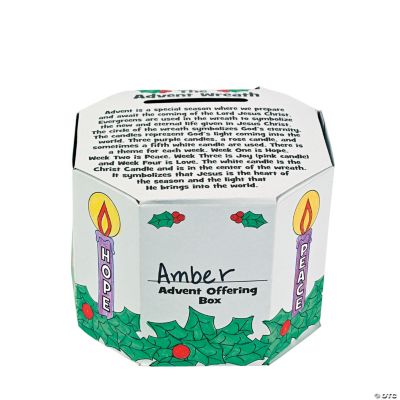Color Your Own Advent Offering Boxes