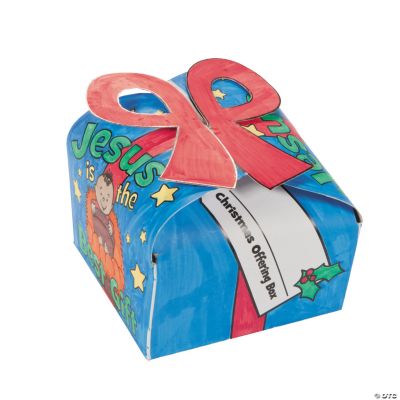 Color Your Own Christmas Offering Boxes
