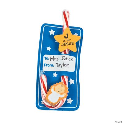 “J Is For Jesus” Candy Cane Card Craft Kit