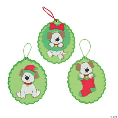 Christmas Puppy Foam Ornament Craft Kit