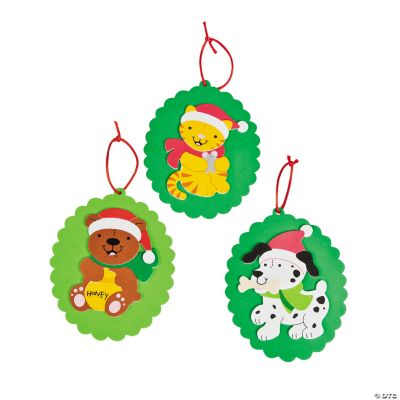 Santa Animal Ornament Craft Kit