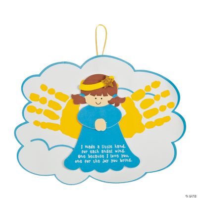 Angel Handprints Poem Christmas Ornament Craft Kit Oriental Trading