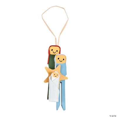Clothespin Nativity Christmas Ornament Craft Kit Oriental Trading