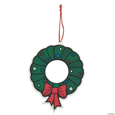 Color Your Own Christmas Wreath Ornaments
