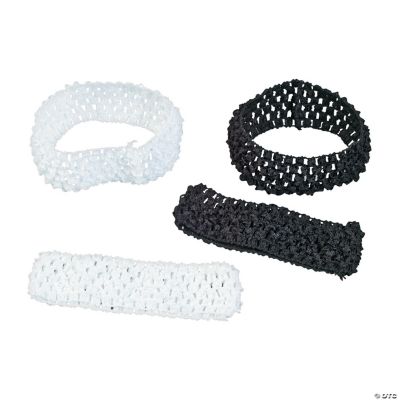 Black & White Crocheted Headbands