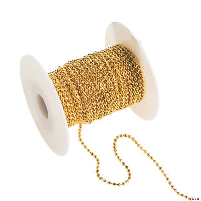 Goldtone Ball Chain Spool