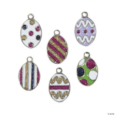 Easter Egg Enamel Charms