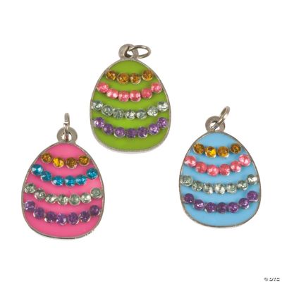 Easter Egg Rhinestone Charms